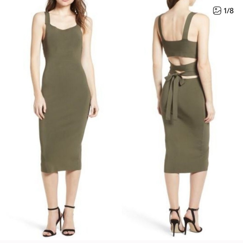 Trouvé olive green dress XS